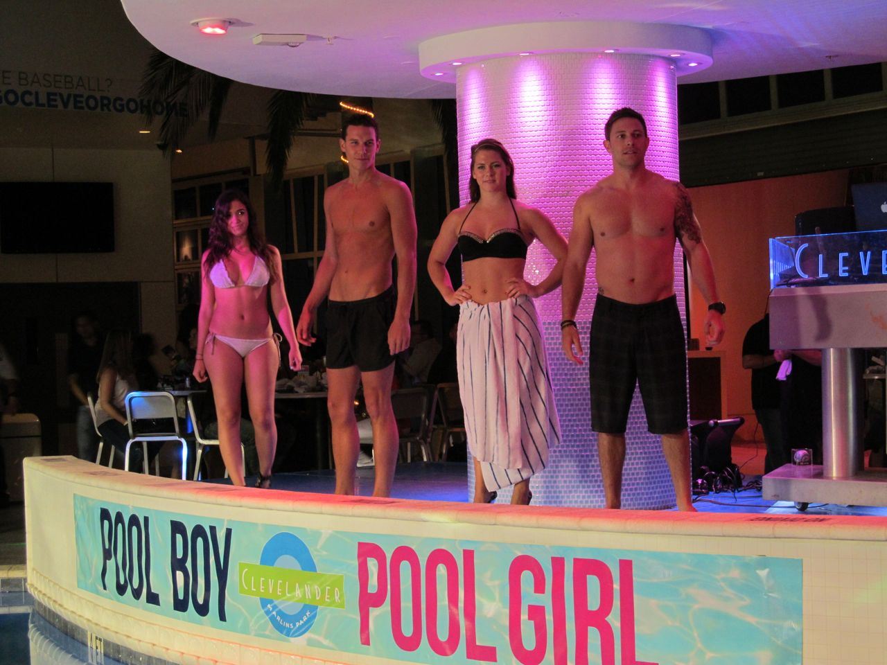 Pool Boy & Pool Girl Competition at the Clevelander Marlins