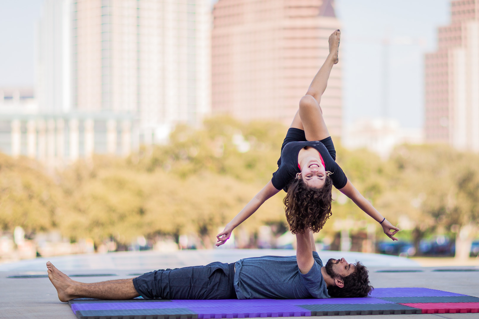 Free yoga national yoga month Acro at Long Center