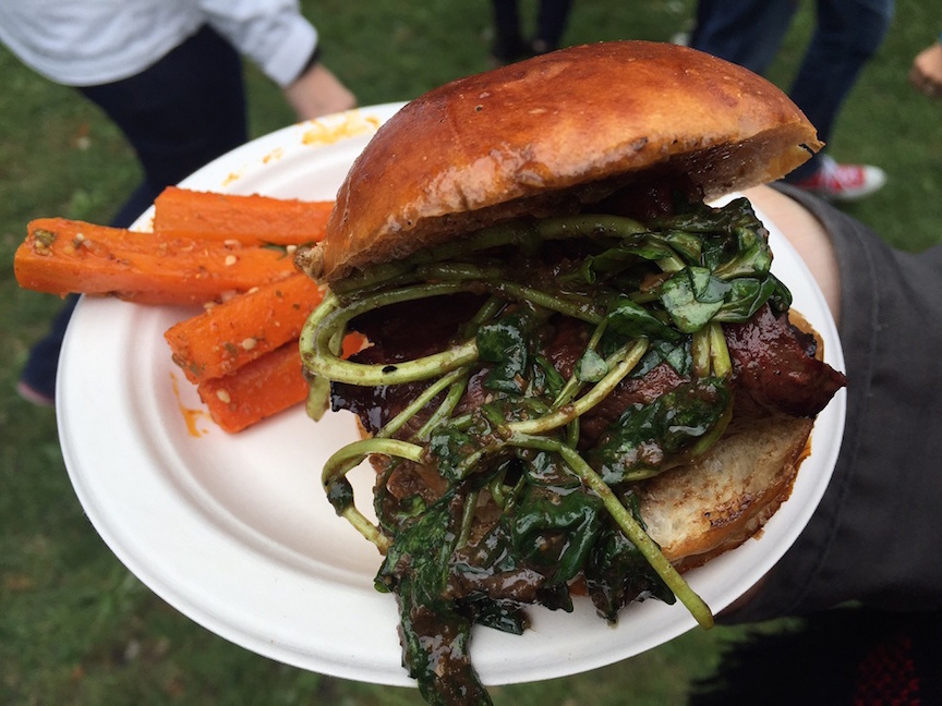 Taste Talks Ox heart buns and bbq carrots with creamy herb dressing