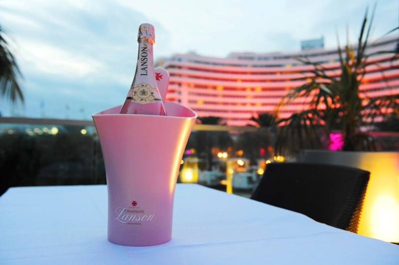 Rooftop view from La Cote at LANSON PINK CHAMPAGNE-Photo Michelle Delmas