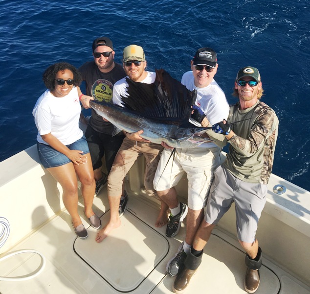 Chef Spike Mendelsohn - Deep Sea Fishing – Miami - catch of the day - courtesy of Double Threat Charters