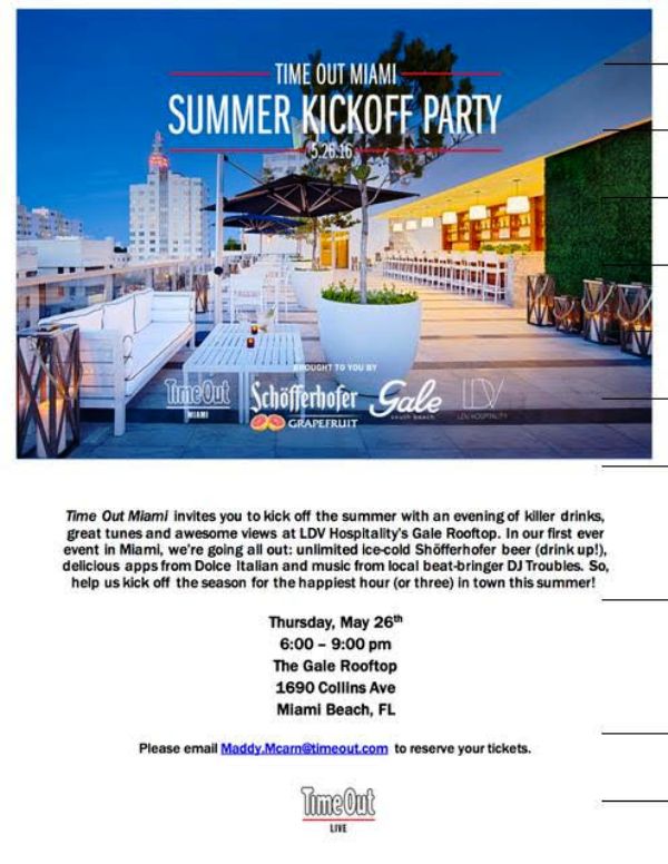 miami's summer kick-off party - GALE ROOFTOP FLYER - hedonistshedonist.com