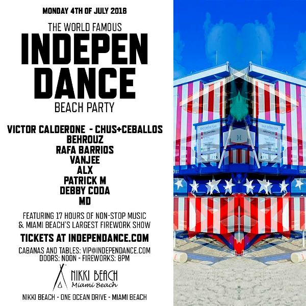 nikki beach 4th Flyer - Miami Independance Beach Party - July 4th – courtesy of Nikki Beach Miami